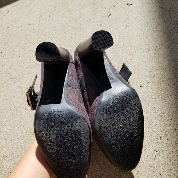 Simply Vera Jardine Grey Chunky Heel Wedges - Picture 6 of 8